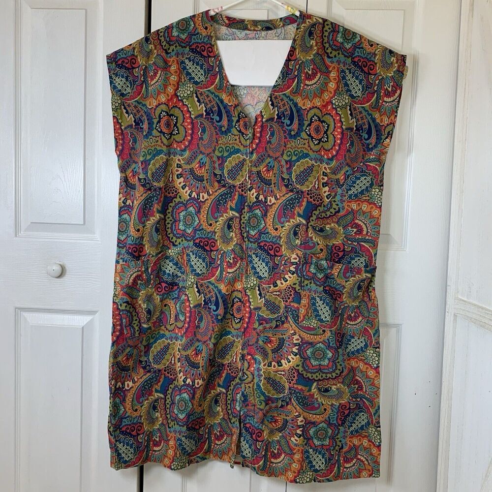 Handmade Art to Wear Dress Original Screen Print Design 2015 USA One of a Kind